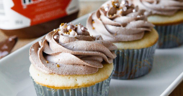 Nutella Frosted Cupcakes