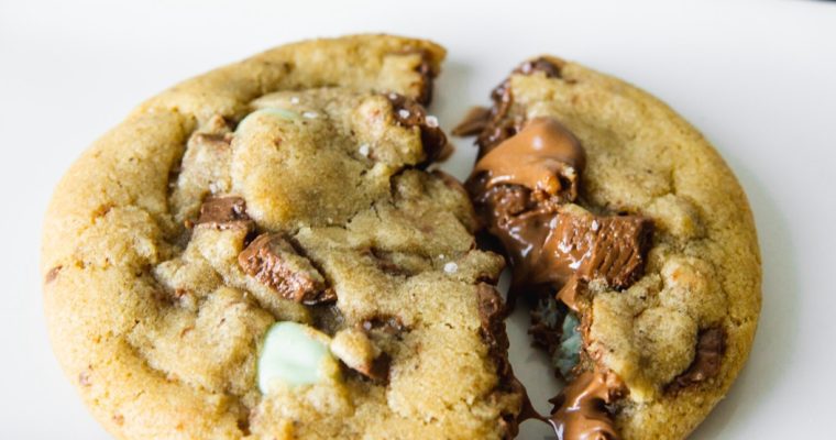 The BEST Mint Chocolate Chip Cookies