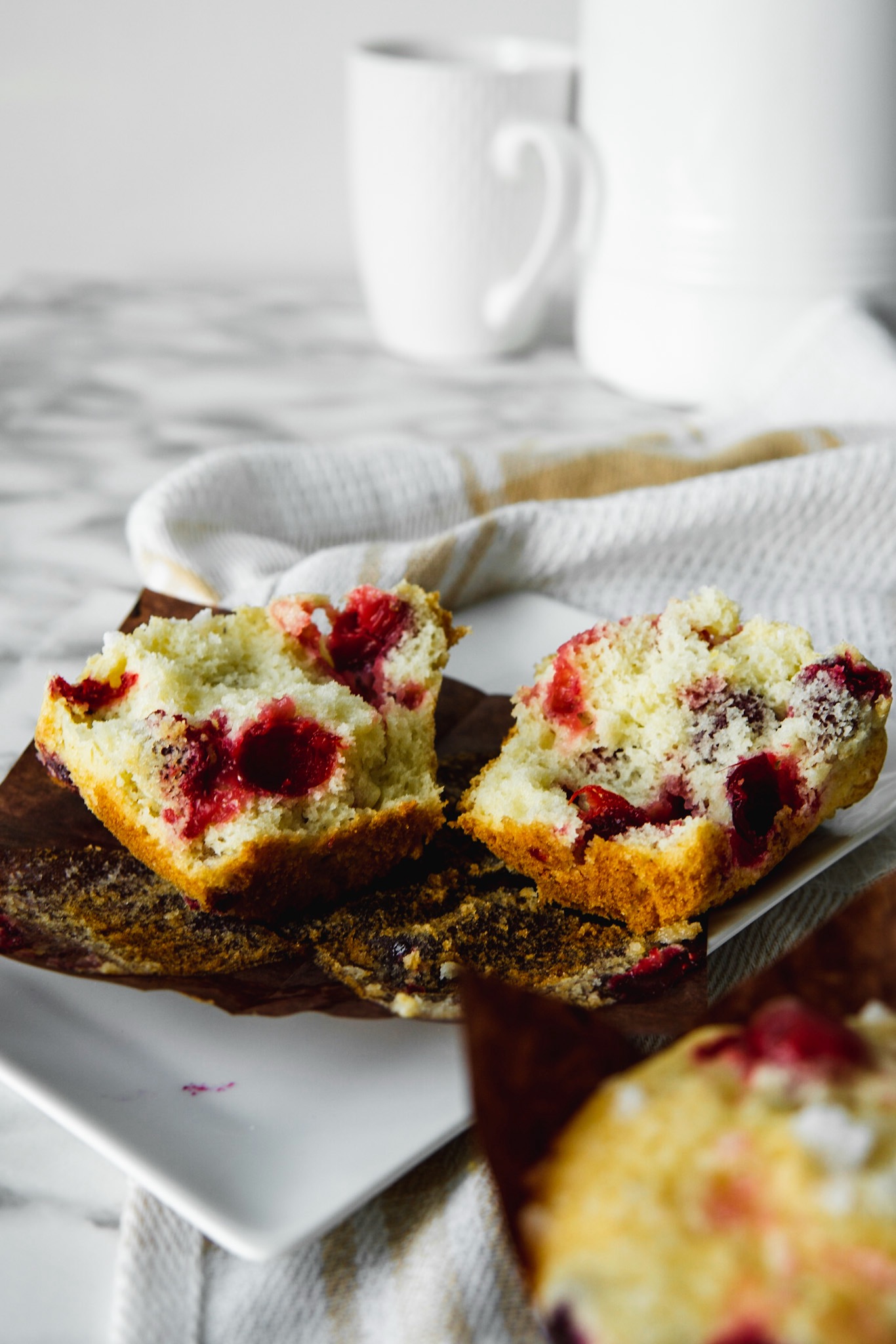 {Sweet & Juicy} The BEST Lemon Cranberry Muffins The Mindful Meringue