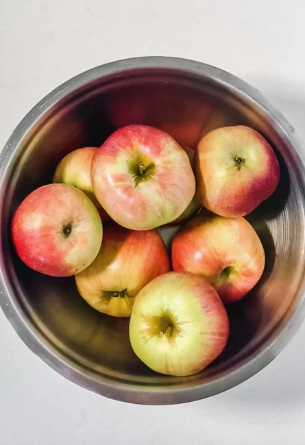 whole apples in a bowl