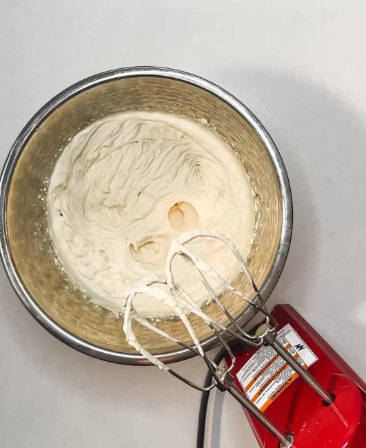 Coffee Whipped Cream in a bowl