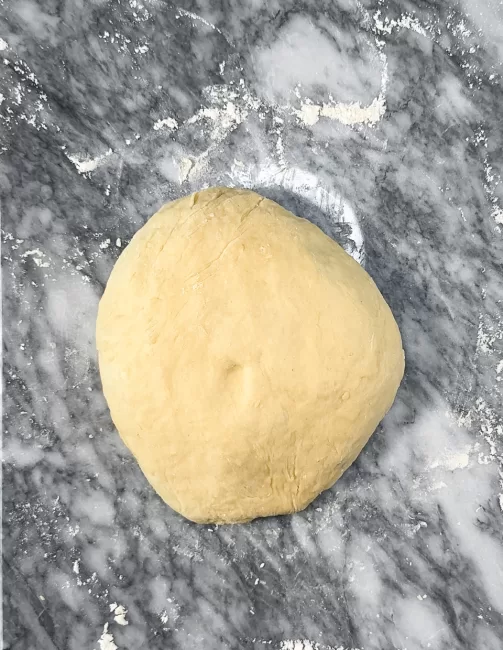 kneaded Homemade Cinnamon Rolls dough