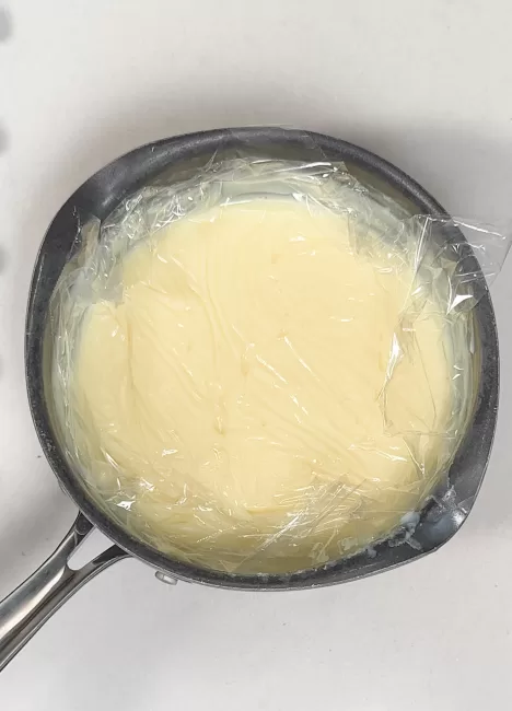 wrapped vanilla custard