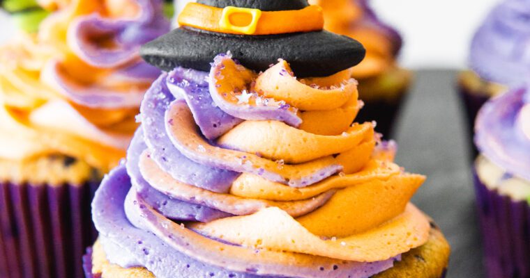 Easy Halloween Funfetti Cupcakes