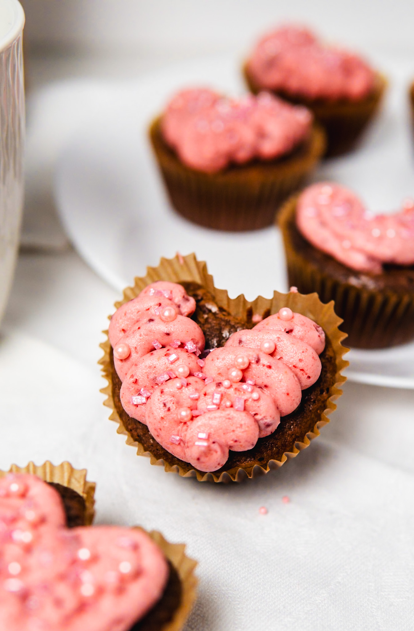 Mini Brownie Cakes {Heart Edition}